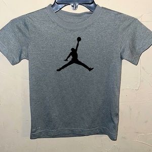 Gray Dri-fit with black Jordan symbol size 6/M